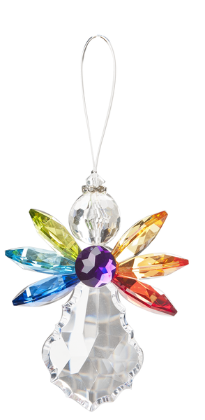 Rainbow Chakra Angel Ornament