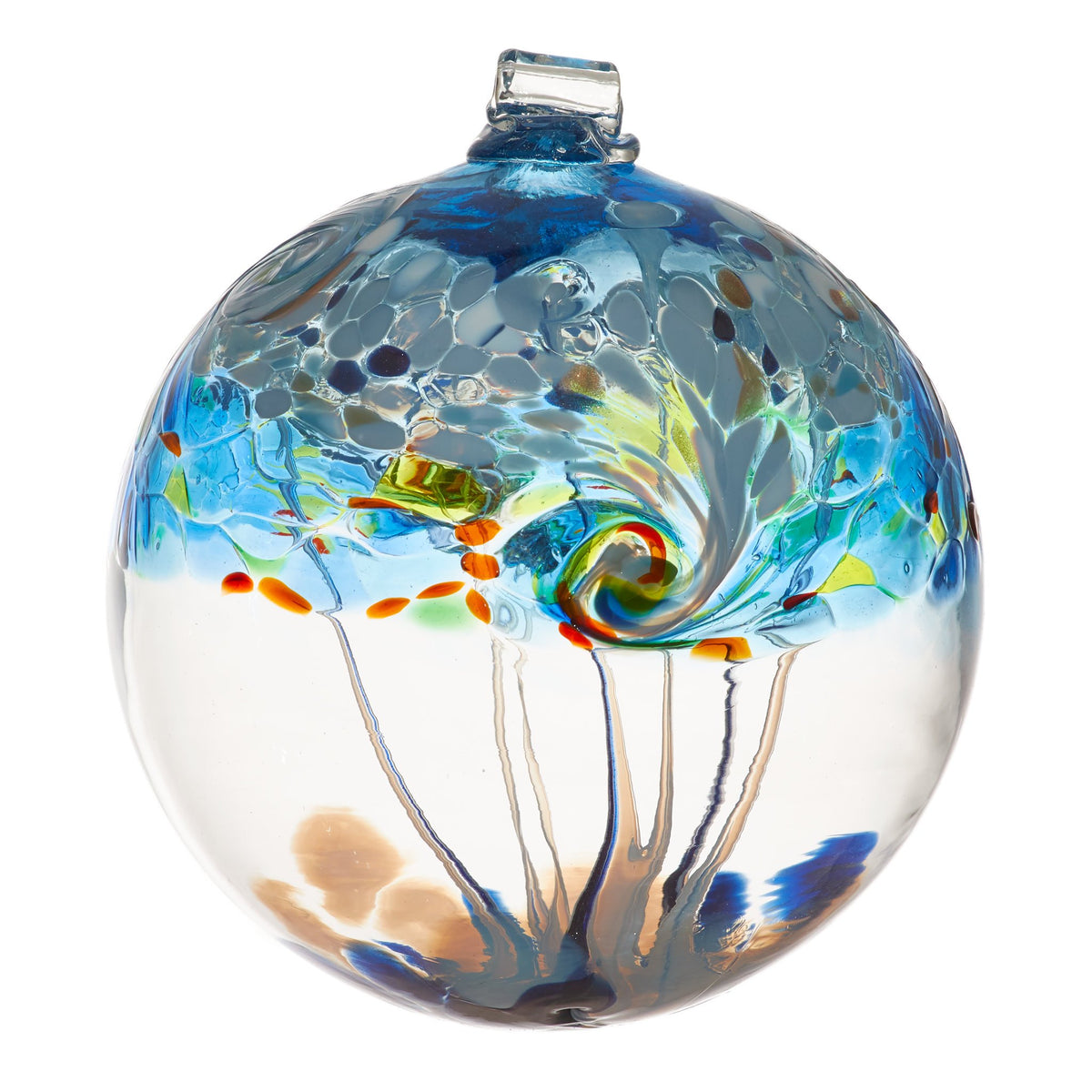 Elements Air Orb | 6&quot; Hand-blown Art Glass Ornament