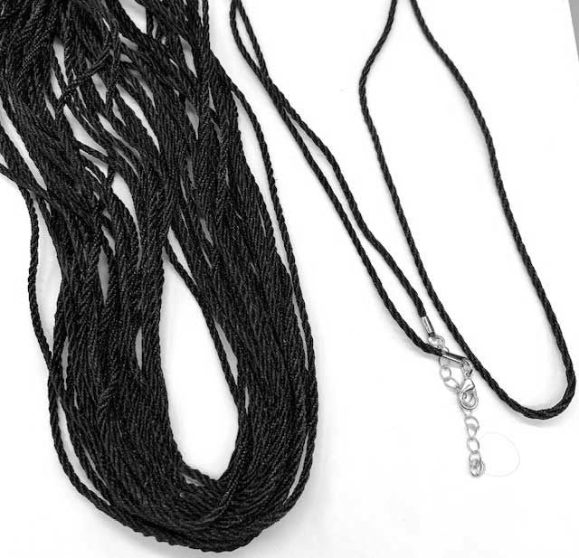 Eve's Jewelry Men's Black Cord Circle Pendant Necklace - Macy's