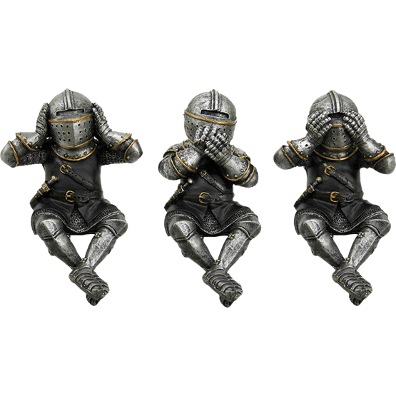 No Evils Knight Shelf Sitter Set