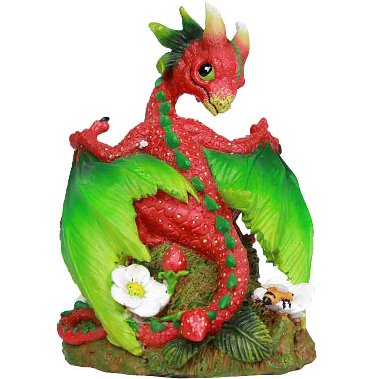Strawberry Dragon Statue