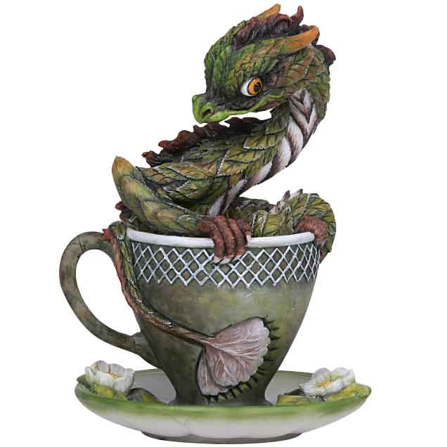 Green Tea Dragon Statue