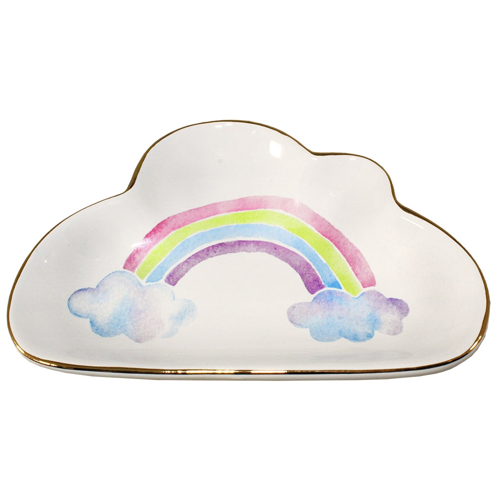 Rainbow Sky Cloud Ceramic Tray