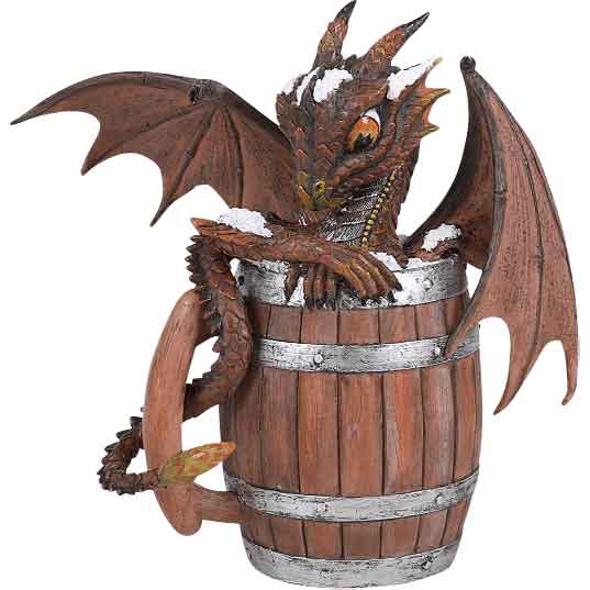 Dark Beer Dragon Statue