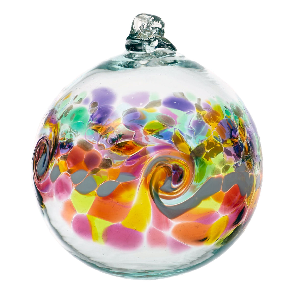 Colour Wave | Desert Flower 6&quot; Hand-blown Art Glass Ornament