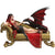 This Dragon Companion Statue is a beautifully detailed figurine that will make a perfect fit for any gothic-style home or office with a similar theme. This gorgeous fairy is the creative art of James Ryman. Dragon Companion is a stunning red-haired beauty. This is hand-painted and is made of polystone with fine details in both the sculpt and the paint job. She wears a long black and red gown lays on a golden chaise lounge and comforts her dragon.