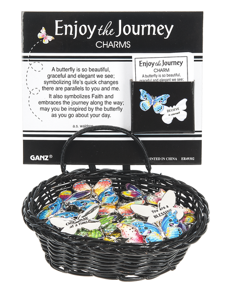 Enjoy the Journey Butterfly Charm | Inspirational Pocket Token