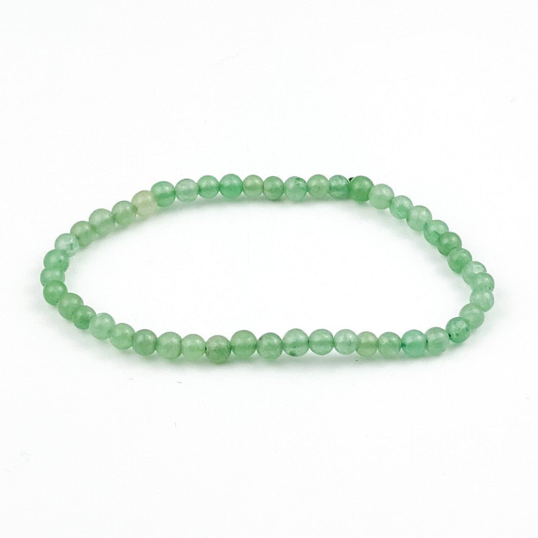 Green Aventurine Stretch Bracelet for Happiness, Calm, and Abundance