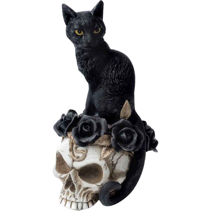 Grimalkin’s Ghost Black Cat Statue