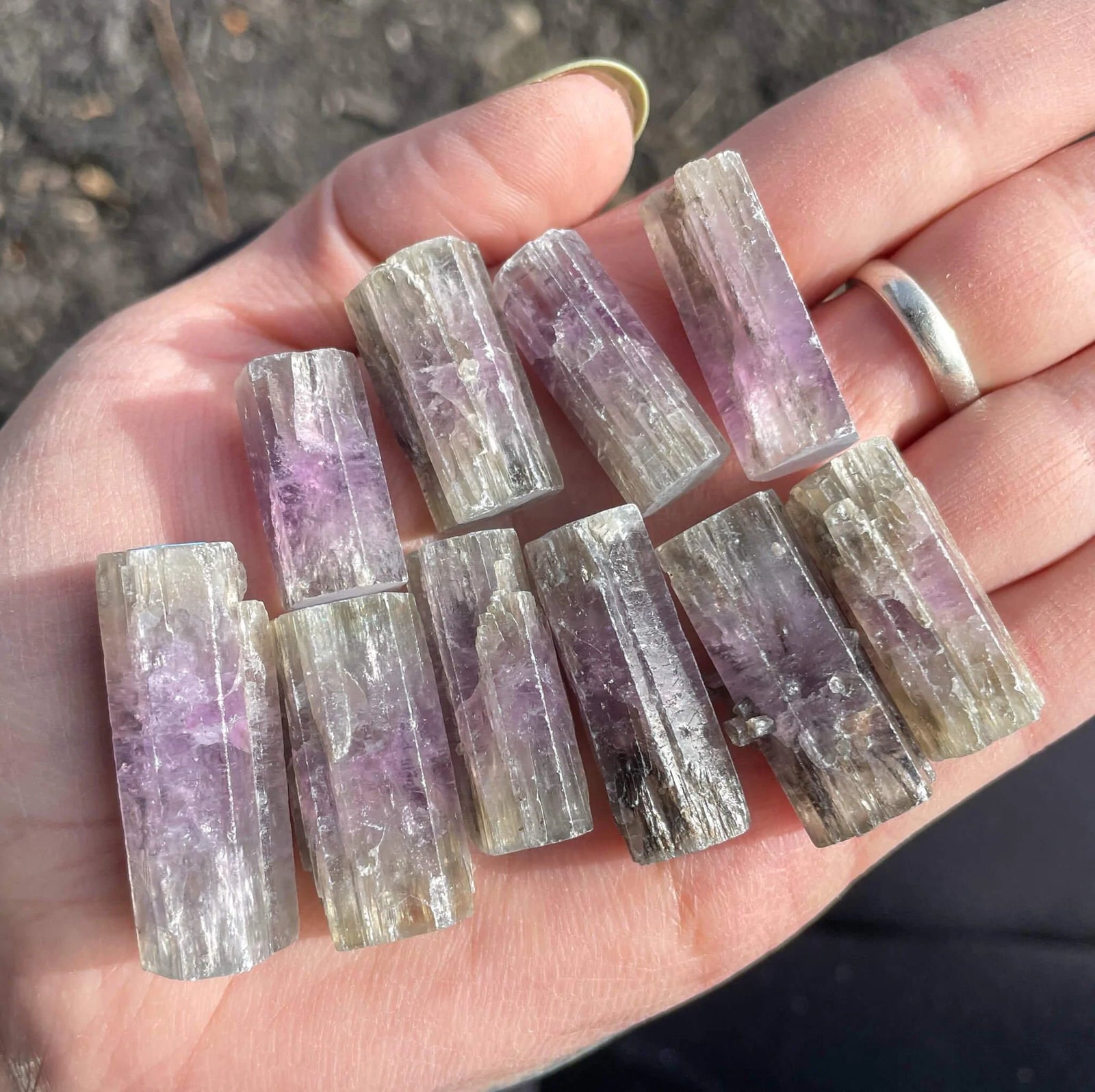 Purple Aragonite Natural Gemstone
