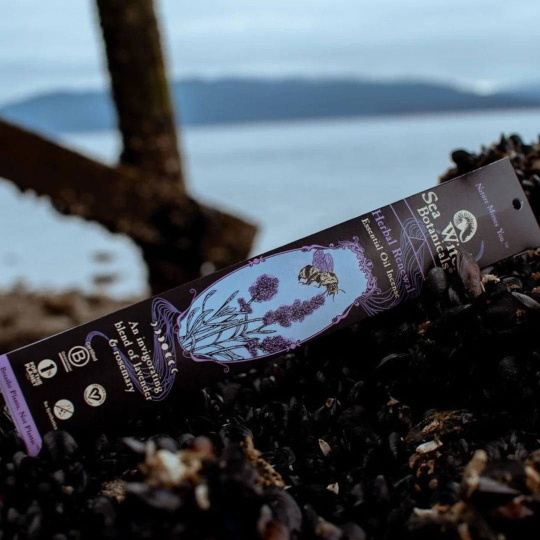 Herbal Renewal Incense: - With All-natural Lavender & Rosemary Essential Oil