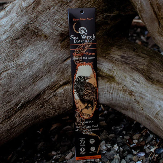 Quoth The Raven Incense: With All-natural Orange, Cinnamon, Clove Essential Oils