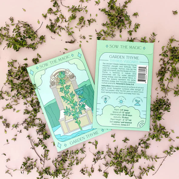Garden Thyme Tarot Seed Packet