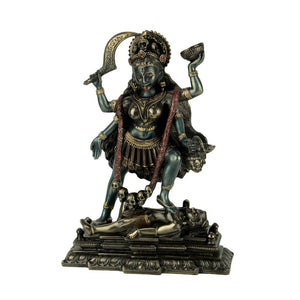 Kali Stepping on Lord Shiva's Chest Statue