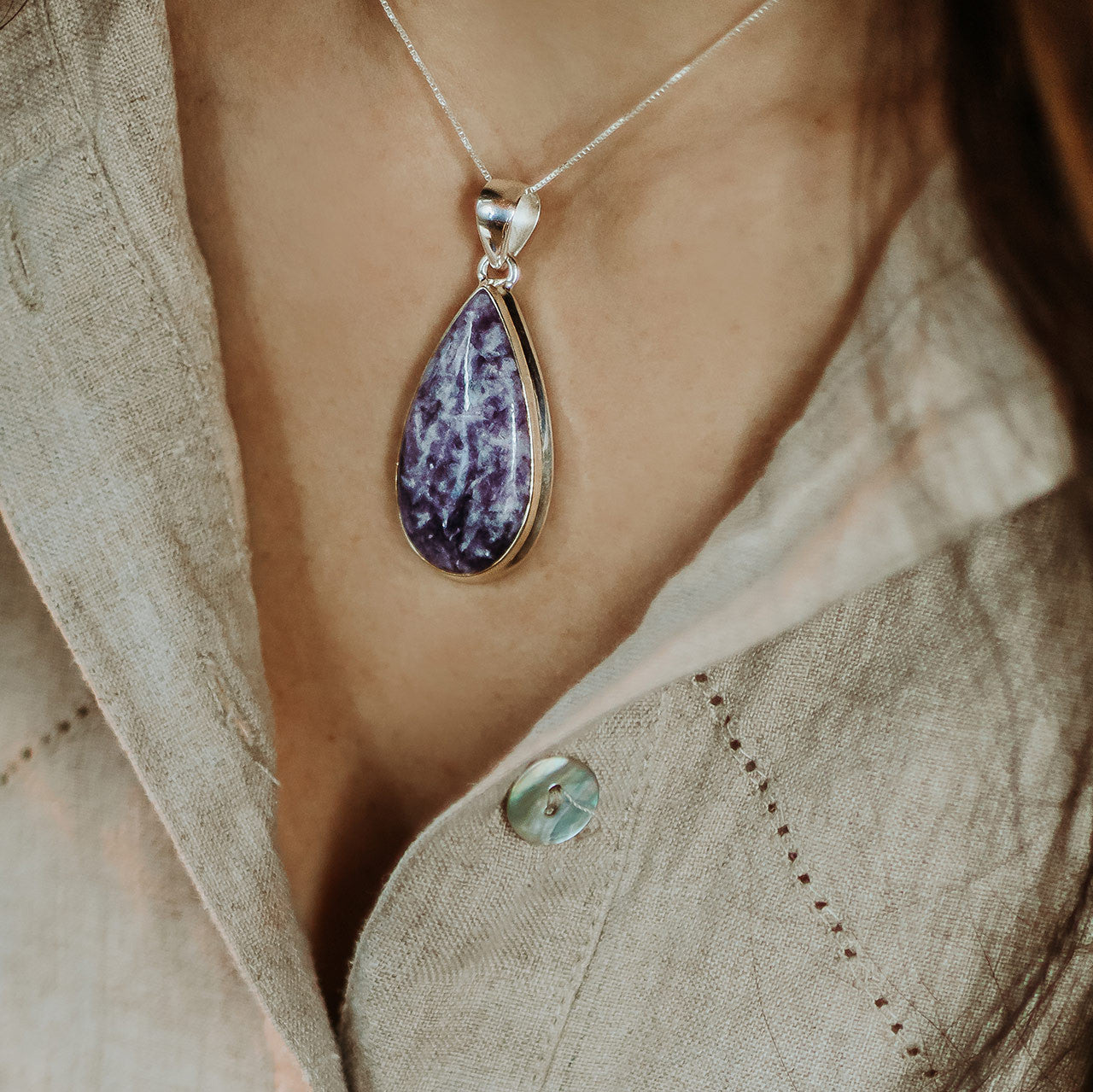 Lepidolite brings deep emotional healing, soothing and reducing stress and depression. Lepidolite dissipates negativity and insists on being used for the highest good. It activates the Throat, Heart, Third Eye Chakras, and intellect. It opens the Crown Chakra, clearing blockages and bringing cosmic awareness.