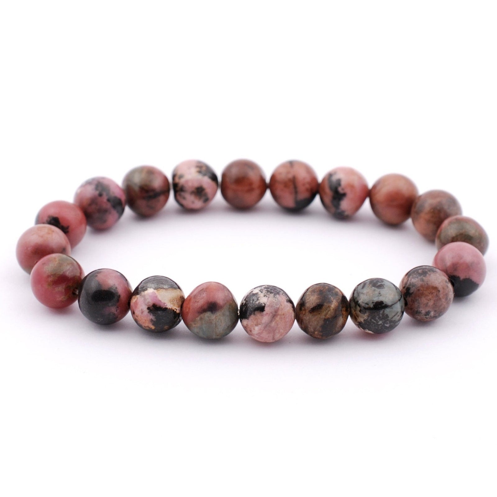 Rhodonite aids in cases of emotional self-destruction, codependency and abuse. It encourages unselfish self-love and forgiveness. Promotes remaining calm in dangerous or upsetting situations. Builds confidence and alleviates confusion.