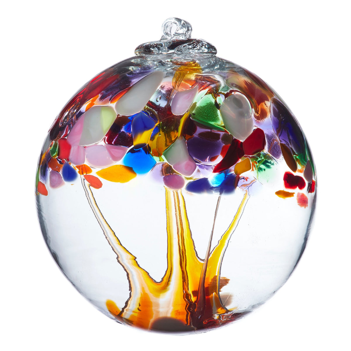 Tree of Enchantment Ball | Adventure 6&quot; Hand-blown Art Glass Ornament