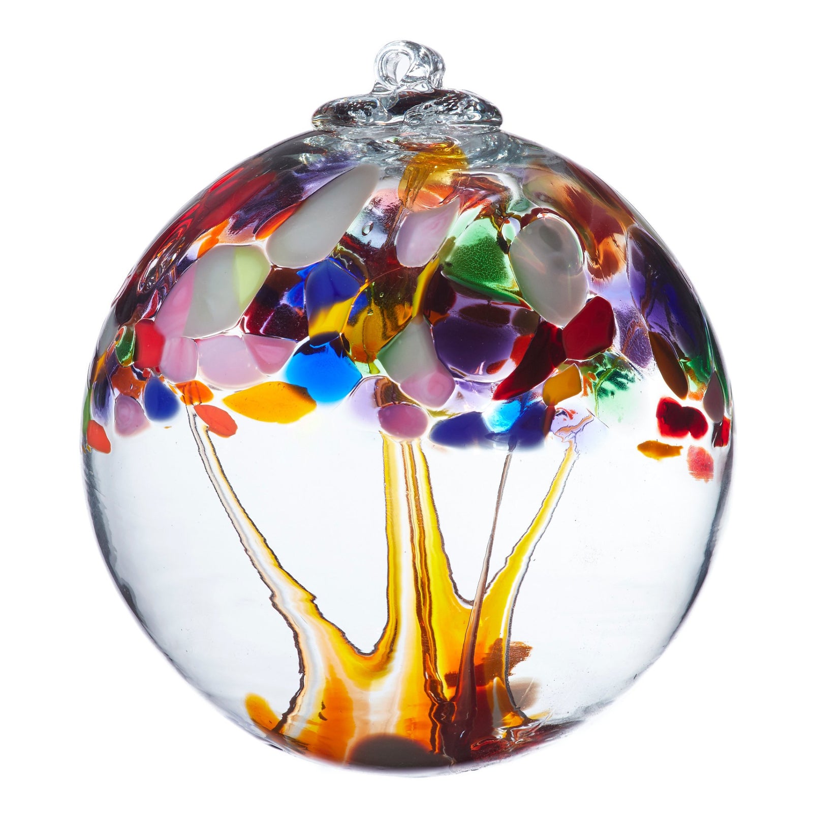 Tree of Enchantment Ball | Adventure 6" Hand-blown Art Glass Ornament