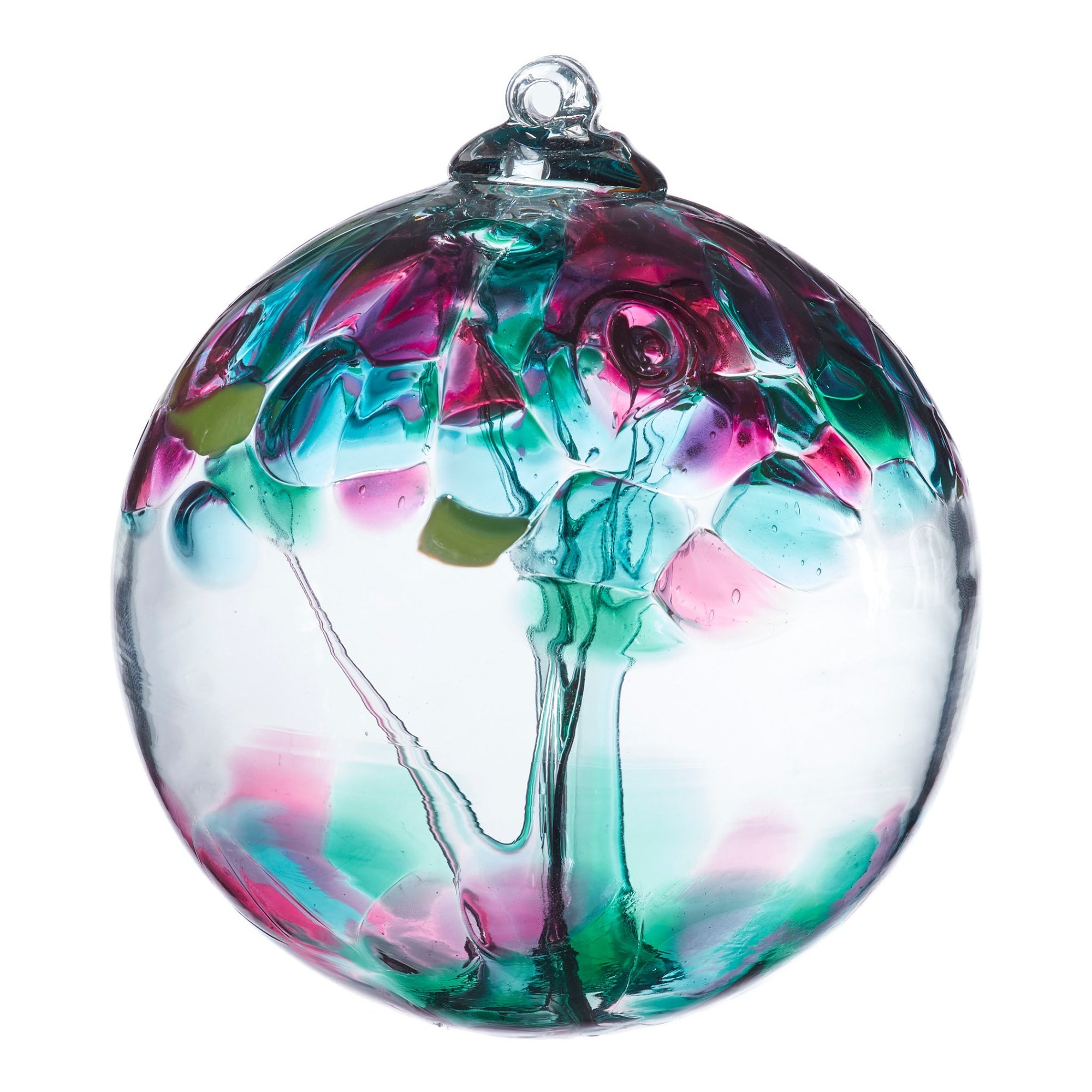 Tree of Enchantment Ball | Harmony 6" Hand-blown Art Glass Ornament