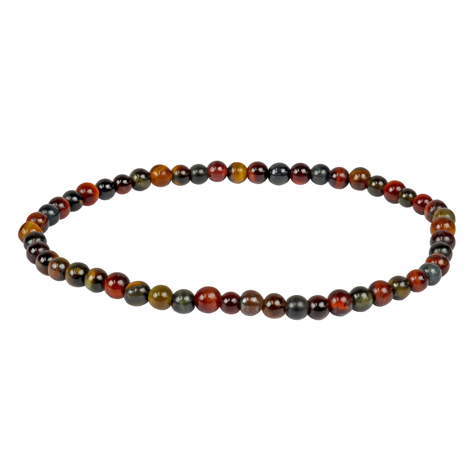 Tri-color Tiger Eye Stretch Bracelet