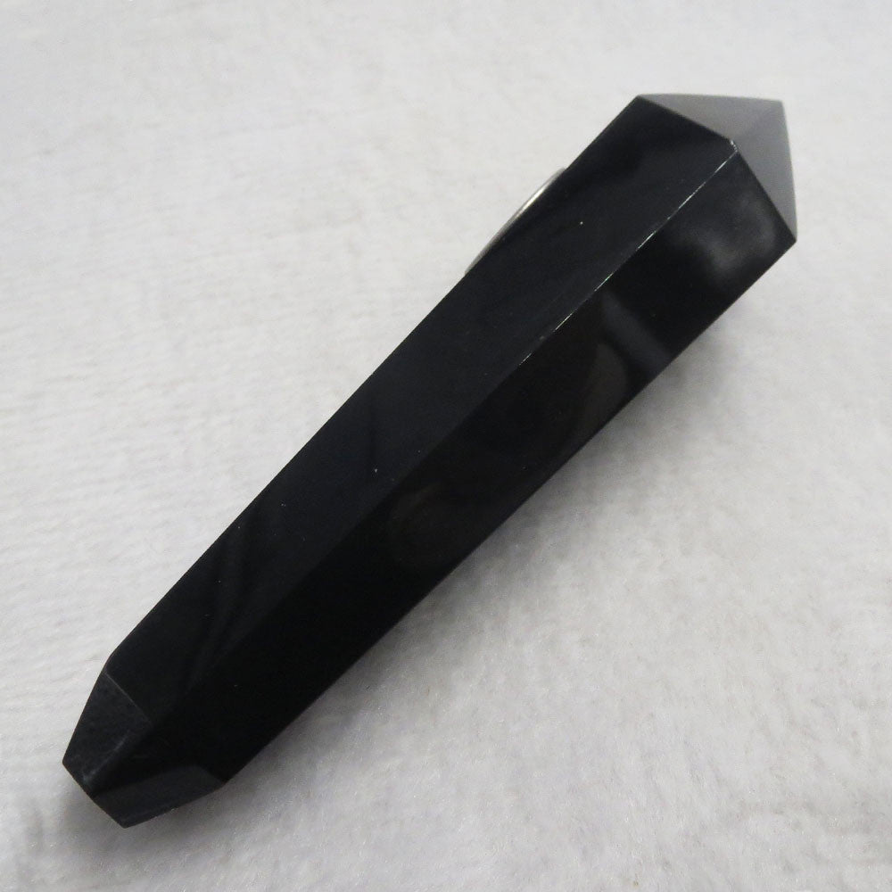 Black Obsidian crystal Gemstone pipe - Cast a Stone