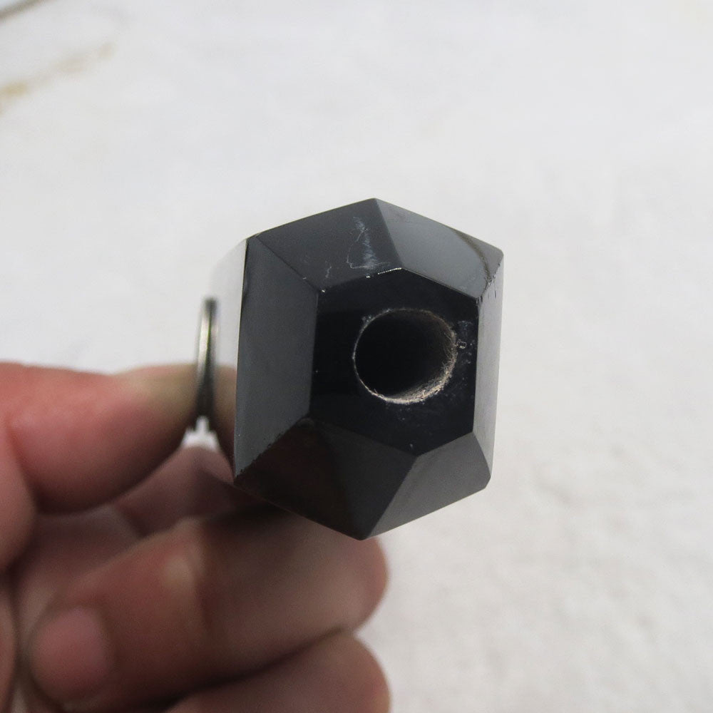 Black Obsidian crystal Gemstone pipe - Cast a Stone