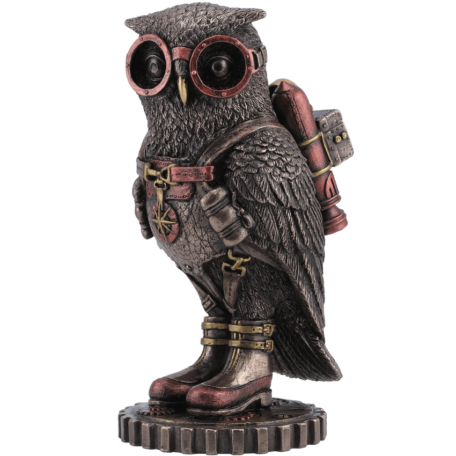 Steampunk Owl with Goggles and Jetpack