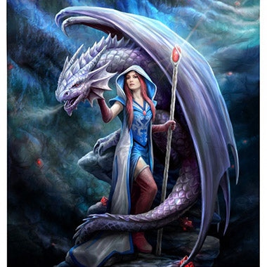 Dragon Mage Statue by Anne Stokes