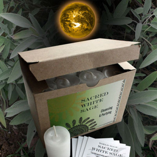 Sacred White Sage World Magic Votive - Cast a Stone