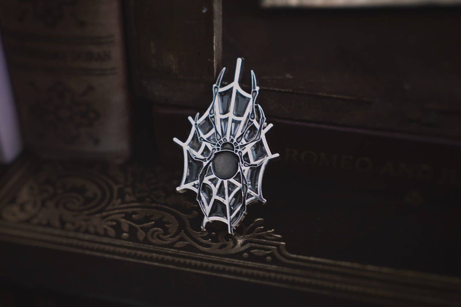 Arachnophobia Enamel Pin