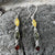 Multi-Color Baltic Amber Sterling Silver Dangling Earrings  - 2"