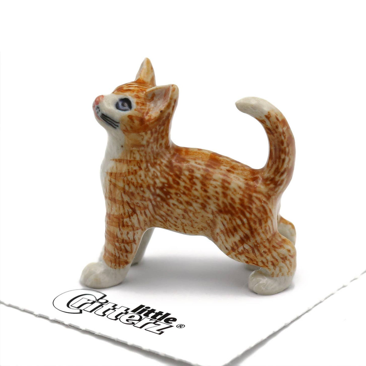Ginger Orange Tiger Porcelain Miniature