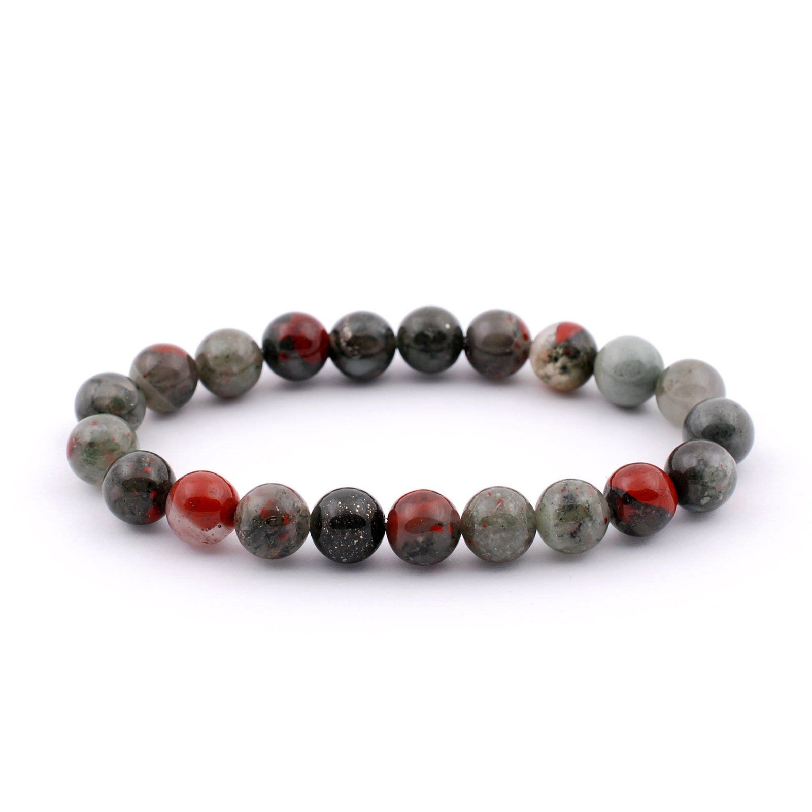 African Bloodstone Stretch Bracelet