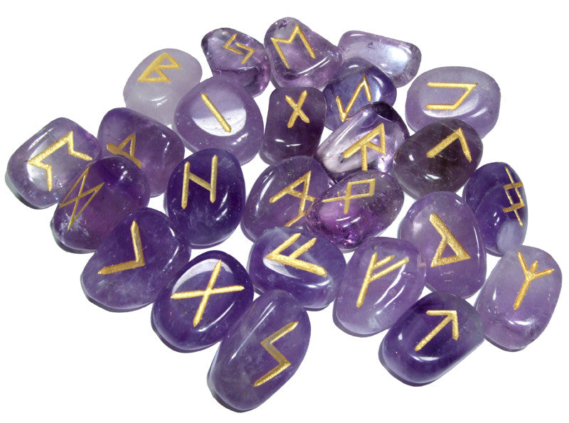 Amethyst Runes Set - Cast a Stone
