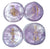 Light Purple Amethyst engraved Reiki symbol Stones