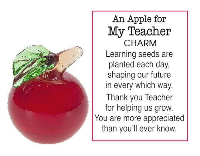 An Apple for My Teacher Pocket Charm