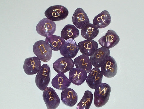 Amethyst Astrology Set of 24 - Cast a Stone