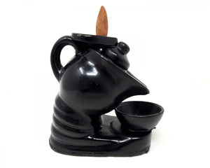 Tea Pot Backflow Incense Burner 5"