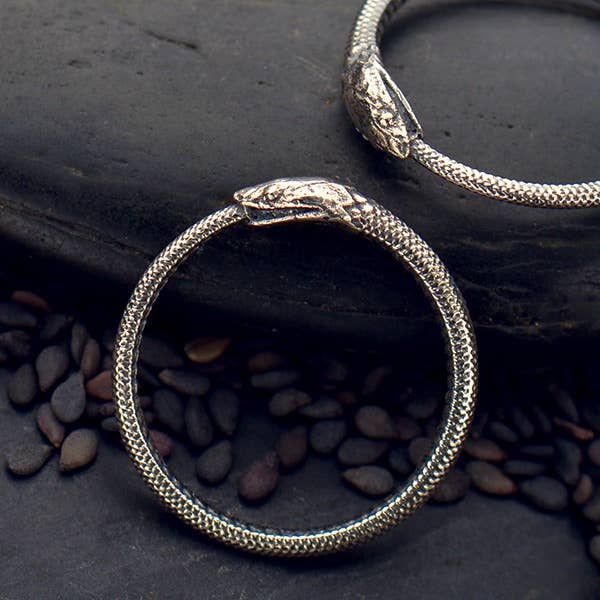 Sterling Silver Ouroboros Snake Ring