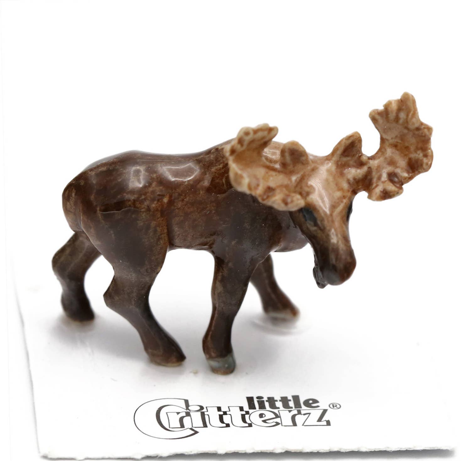 Bull Moose Porcelain Miniature