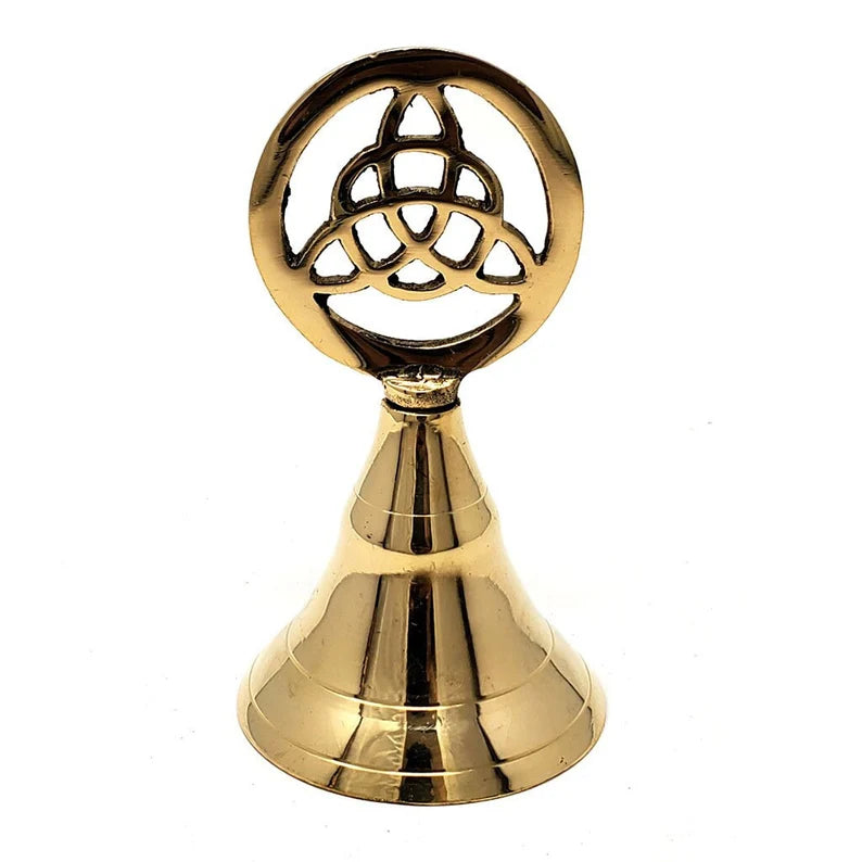 Triquetra Brass Altar Bell