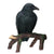 Black Raven on Tree Branch Figurine