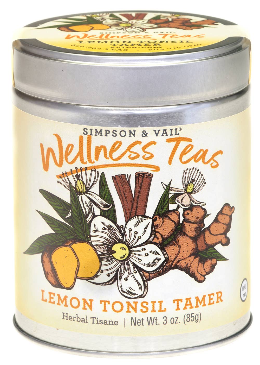 Lemon Tonsil Tamer - Herbal Wellness Tea - 4oz Tin