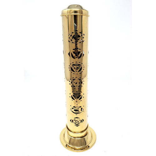 Brass Incense Tower Burner 11"
