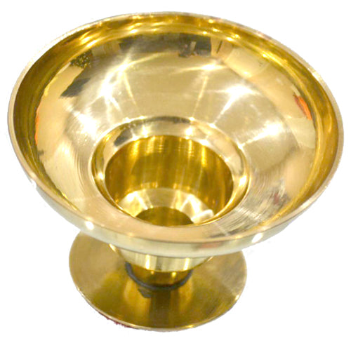 Brass Candle Holder 4.75" | Altar Taper & Pillar Holder for Spells