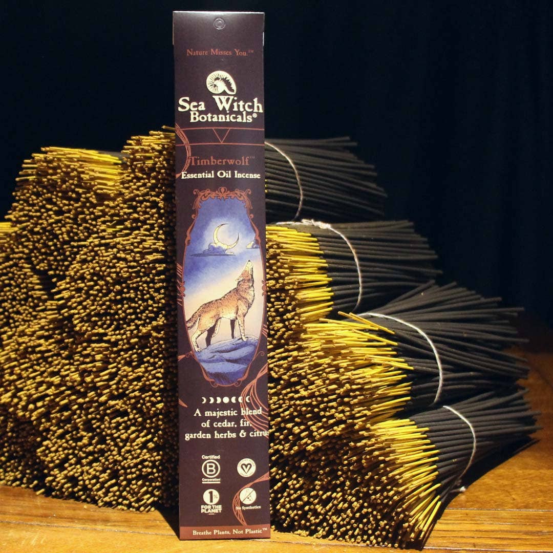 Timberwolf Incense: With All-Natural Mountain Forest Essential Oils