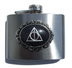 Fun & Funky Flask Collection with real Stone - Cast a Stone