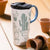 Ceramic Travel Cup, 17 OZ w/Box, Cactus