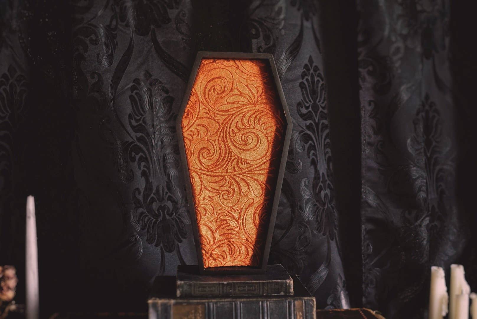 Bronzed Orange Victorian Classic | Coffin Pin Board — Large
