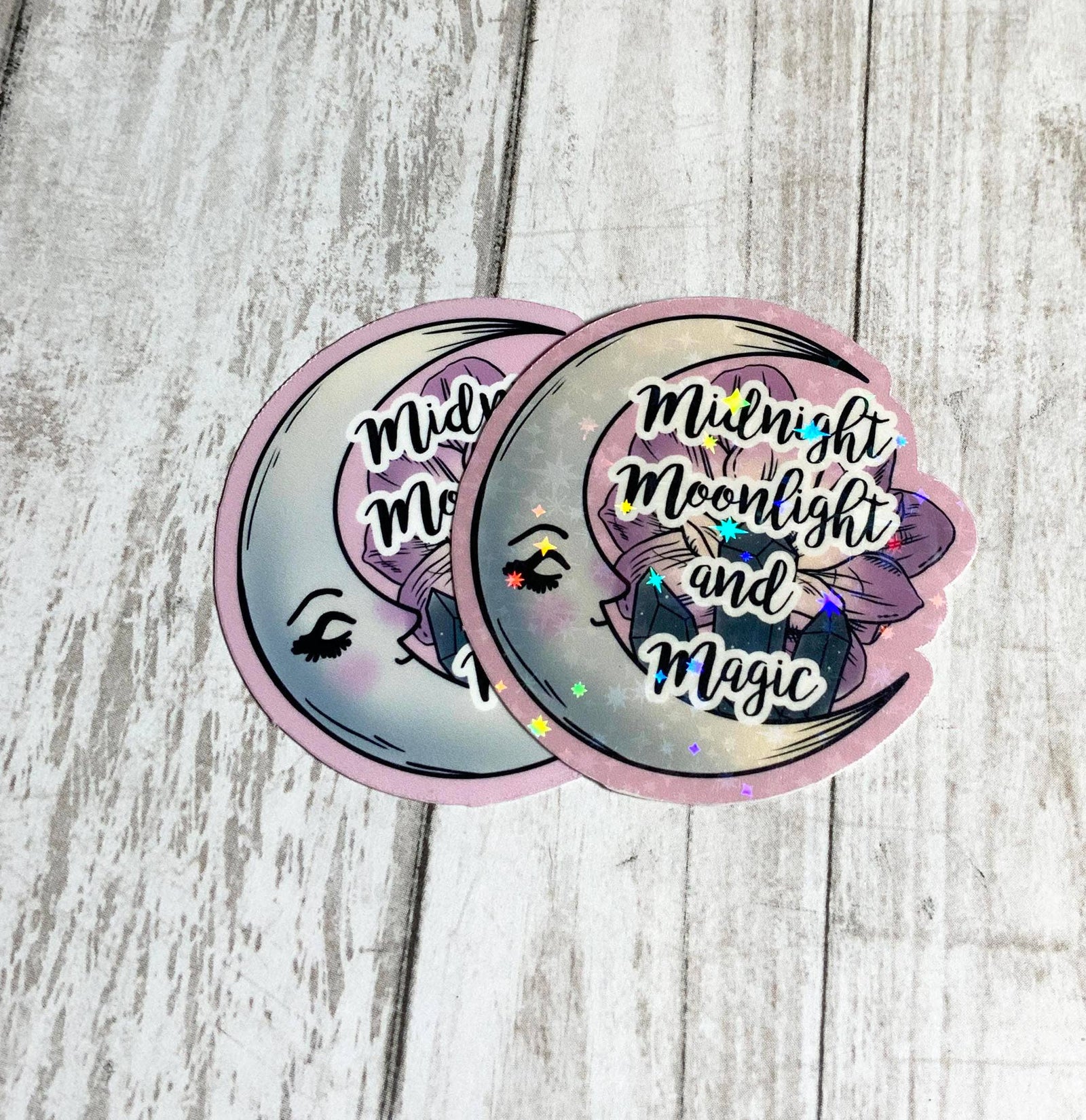 Midnight Moonlight and Magic Witchy Vinyl Sticker